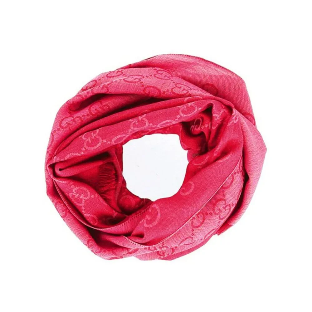 GG Logo Wool and Silk Scarf